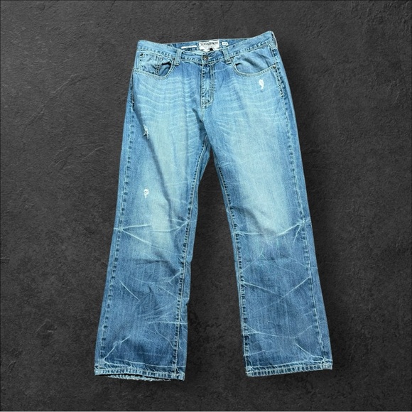 Vintage Ecko Unltd Jeans Men Size W38 Boot‎ Cut 32L Light Wash Hang 'Em High - Picture 2 of 11